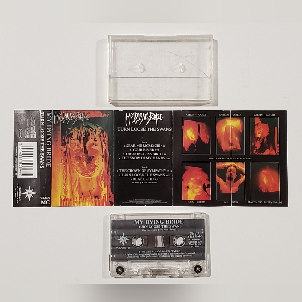 My Dying Bride - Turn Loose The Swans Cassette Tape Vintage Rare 1993